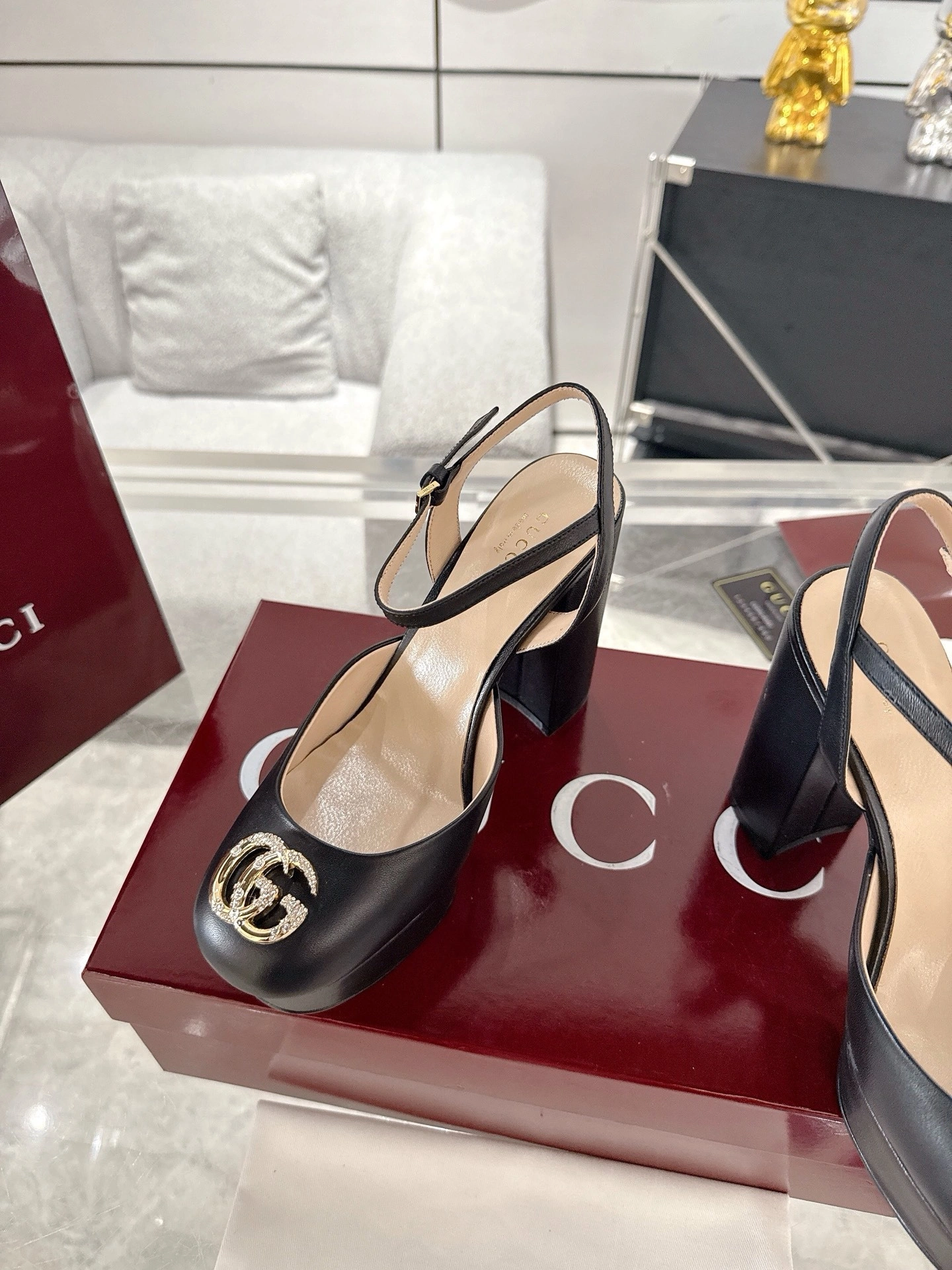 COCO- 6u33i 813002 C9D00 1000 sheephide heel-height:12cm item:E-X000F1949