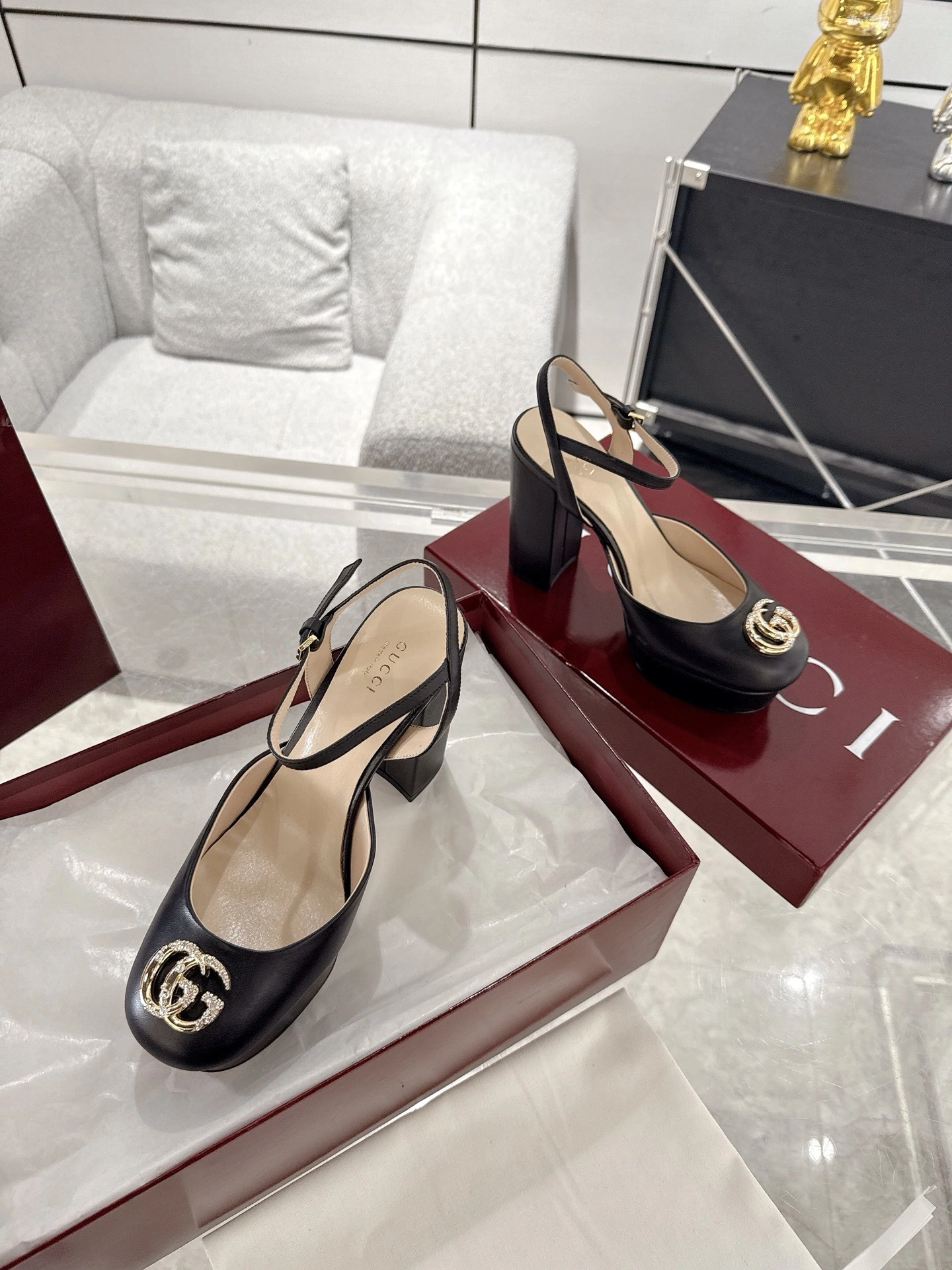 COCO- 6u33i 813002 C9D00 1000 sheephide heel-height:12cm item:E-X000F1949