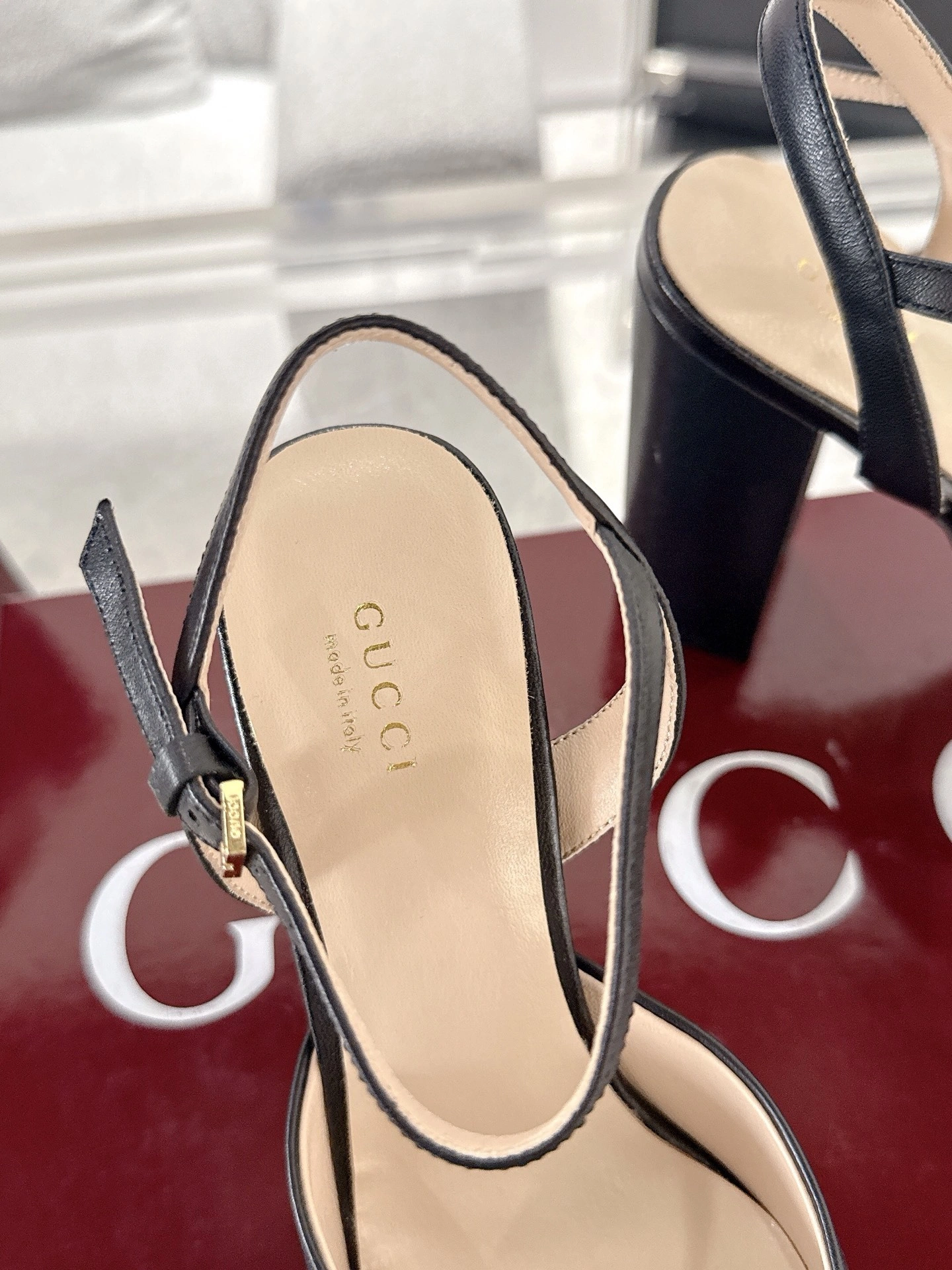 COCO- 6u33i 813002 C9D00 1000 sheephide heel-height:12cm item:E-X000F1949