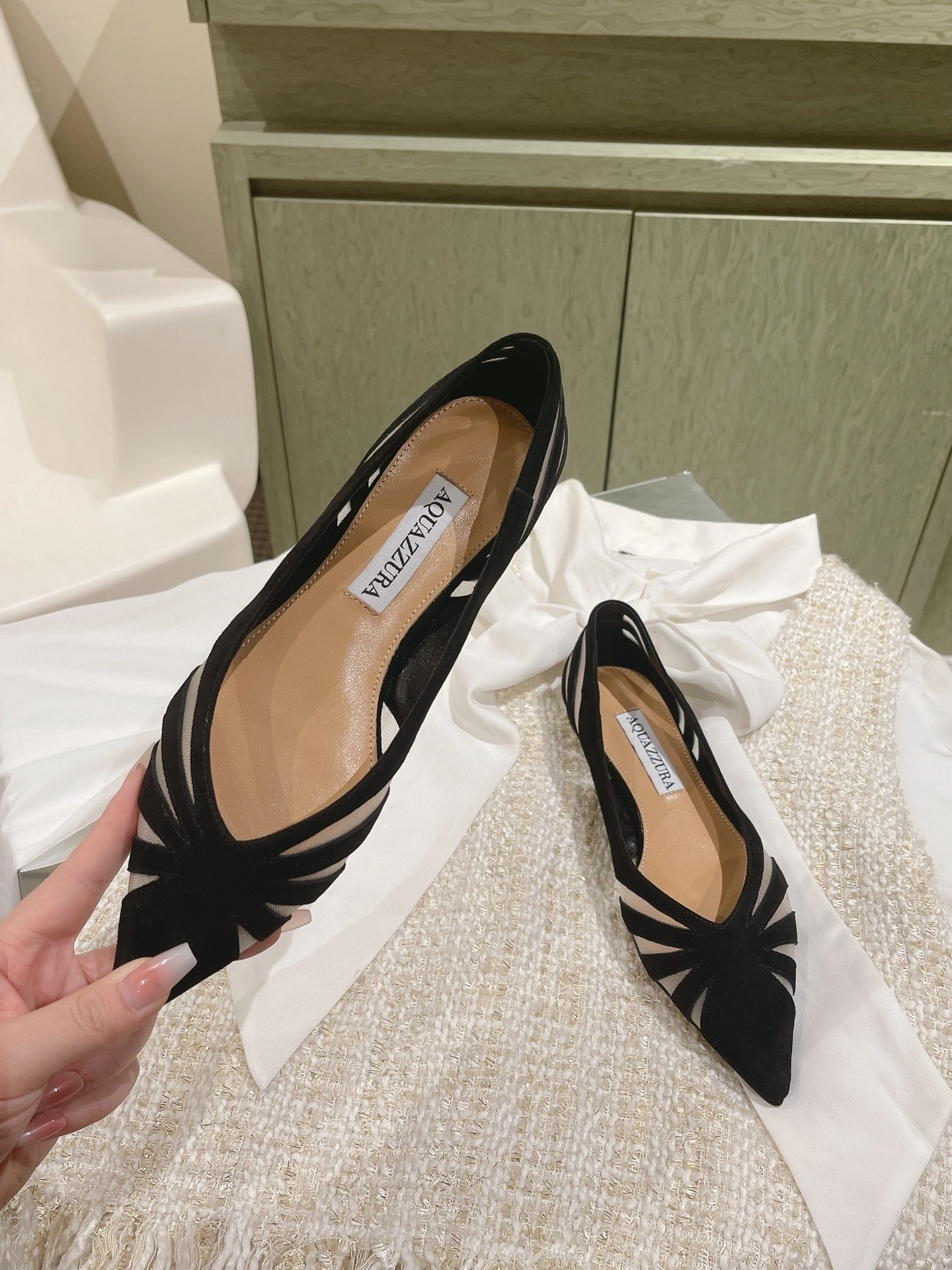 COCO- TSYFLAA0-MSU-000 Heel height：1CM waxed skin sheepskin item:D-X032C1488