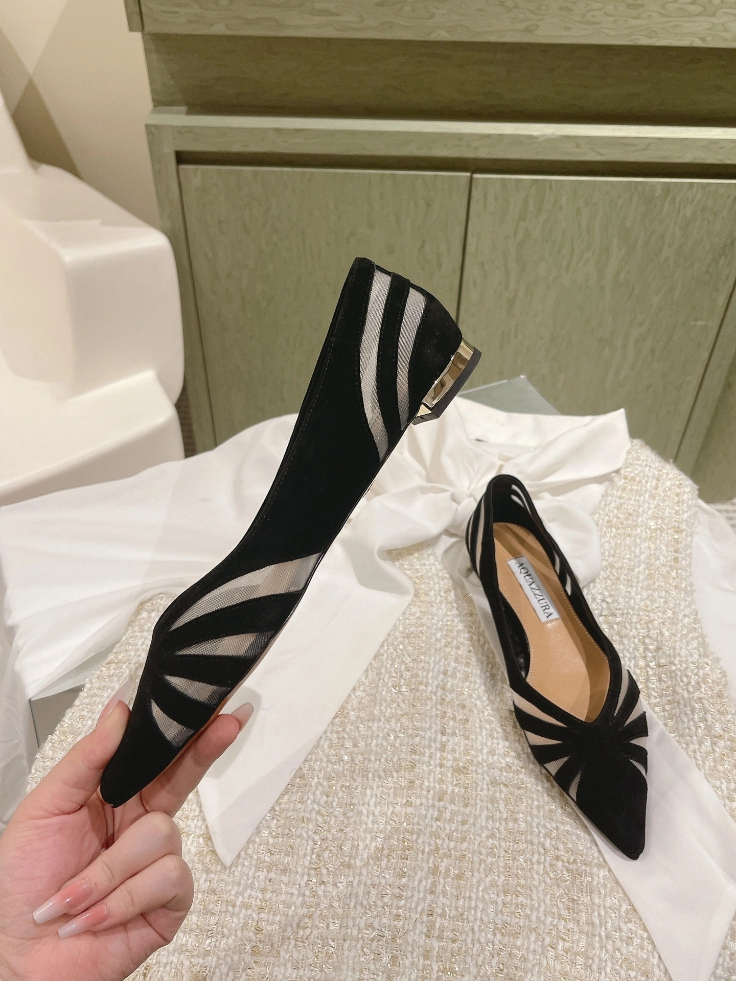 COCO- TSYFLAA0-MSU-000 Heel height：1CM waxed skin sheepskin item:D-X032C1488