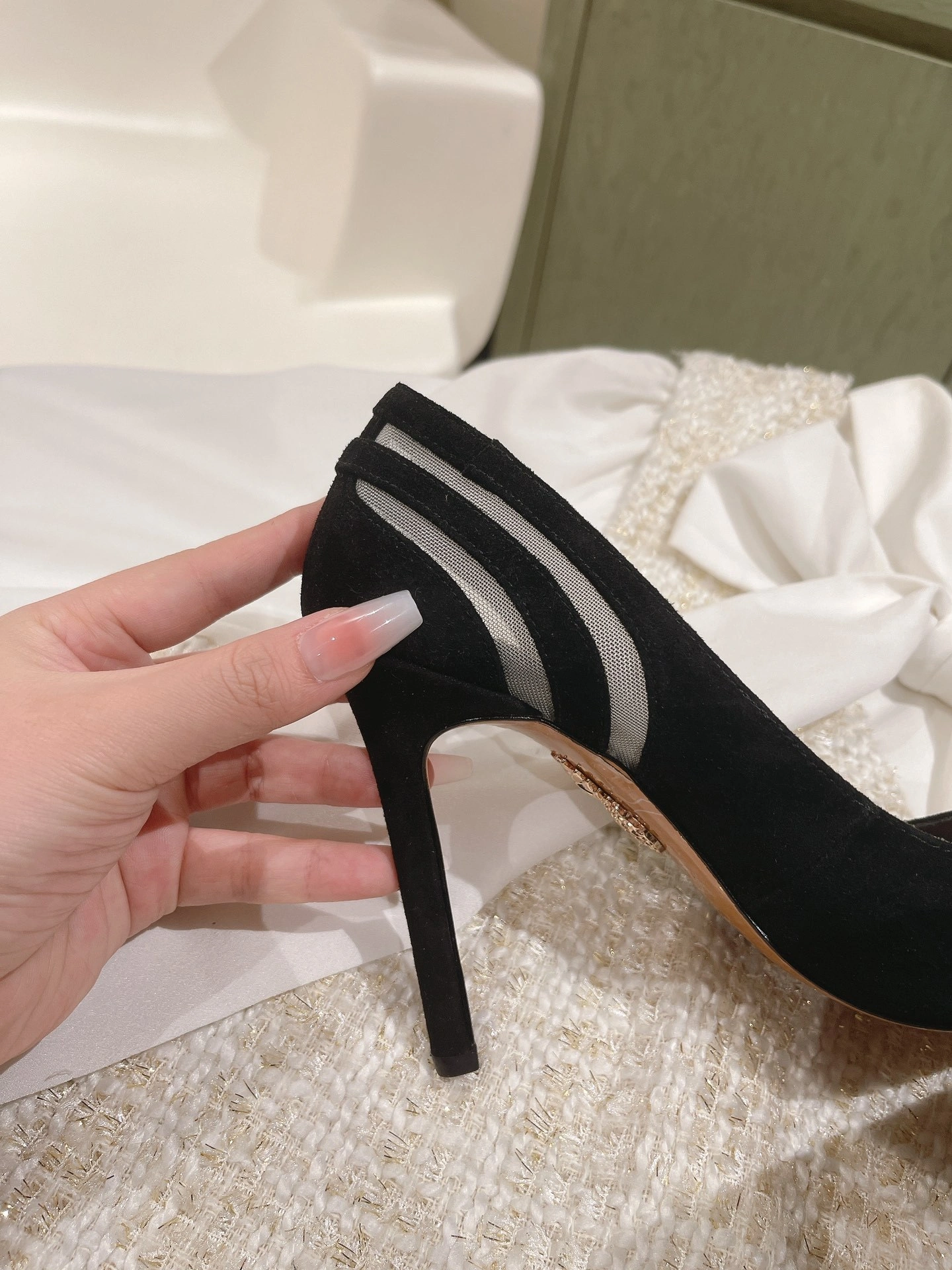 COCO- TSYMI-DP0-MSU Heel height：10CM waxed skin sheepskin item:D-X032C1489