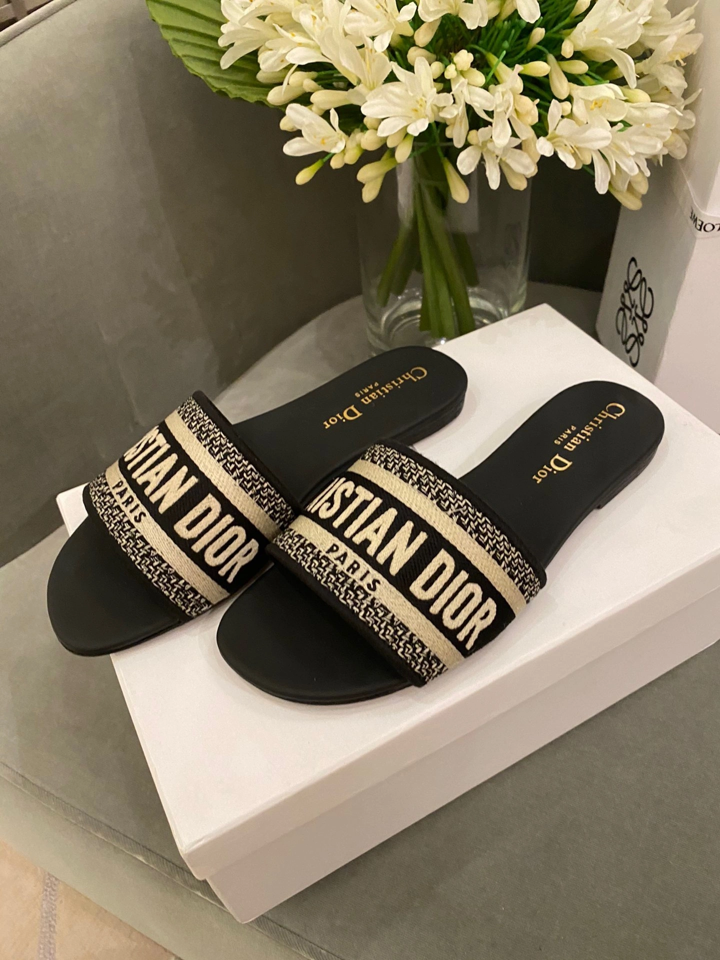 &&COCO-embroidery slipper top version item:016E03X0300E0119