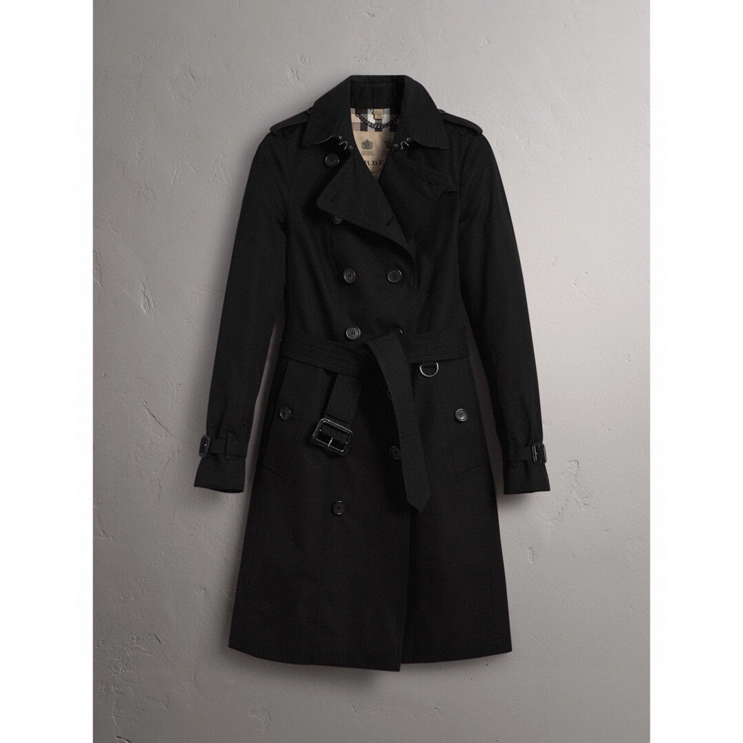 Ladies Sandringham Series Black Wind Coat British Style Long Coat original 1:1 counters quality item: 086G020F0780G2609