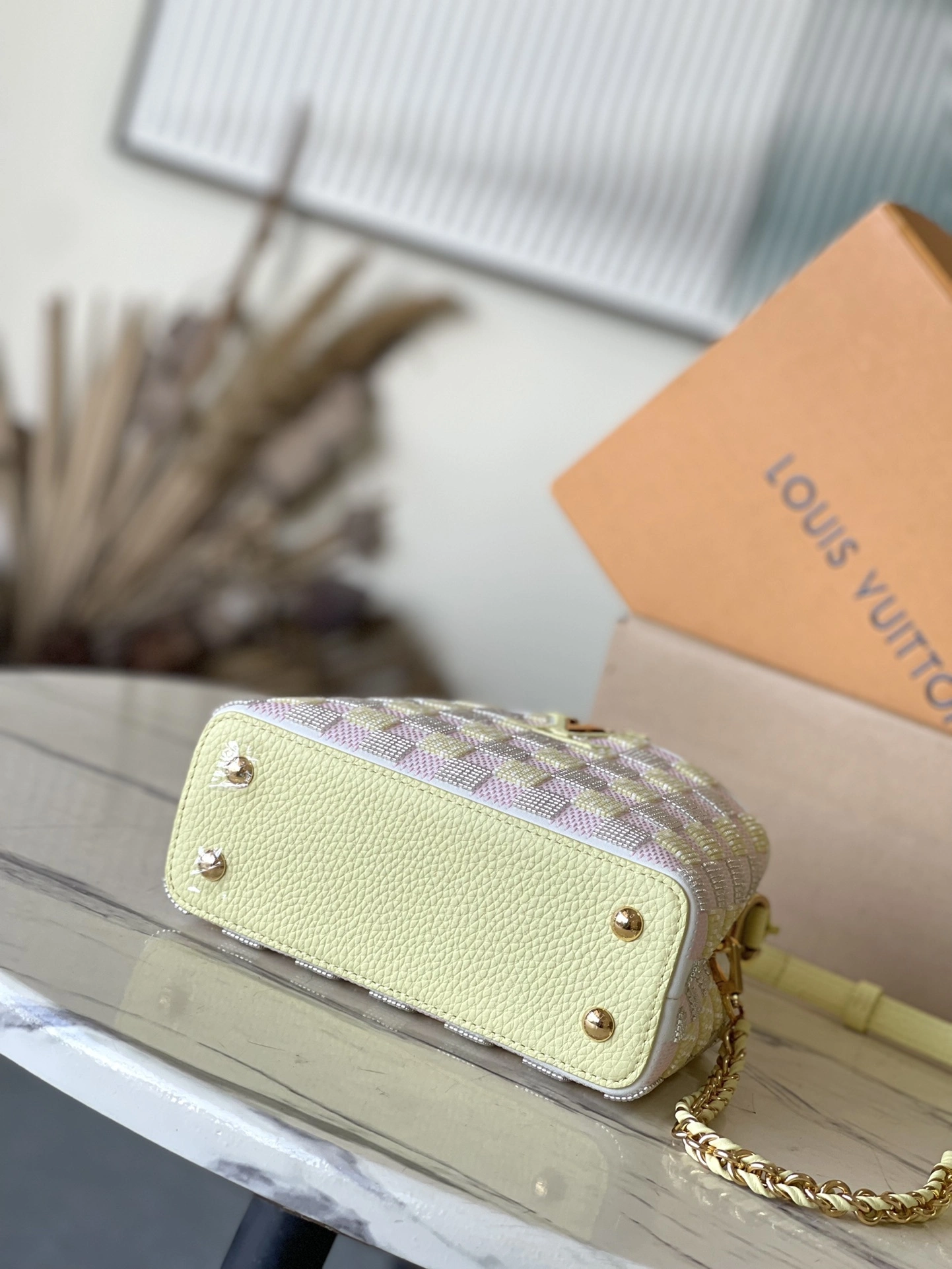 Custombag-- 8V M24809 counters quality cowhide Capucines item:E-B574C0602