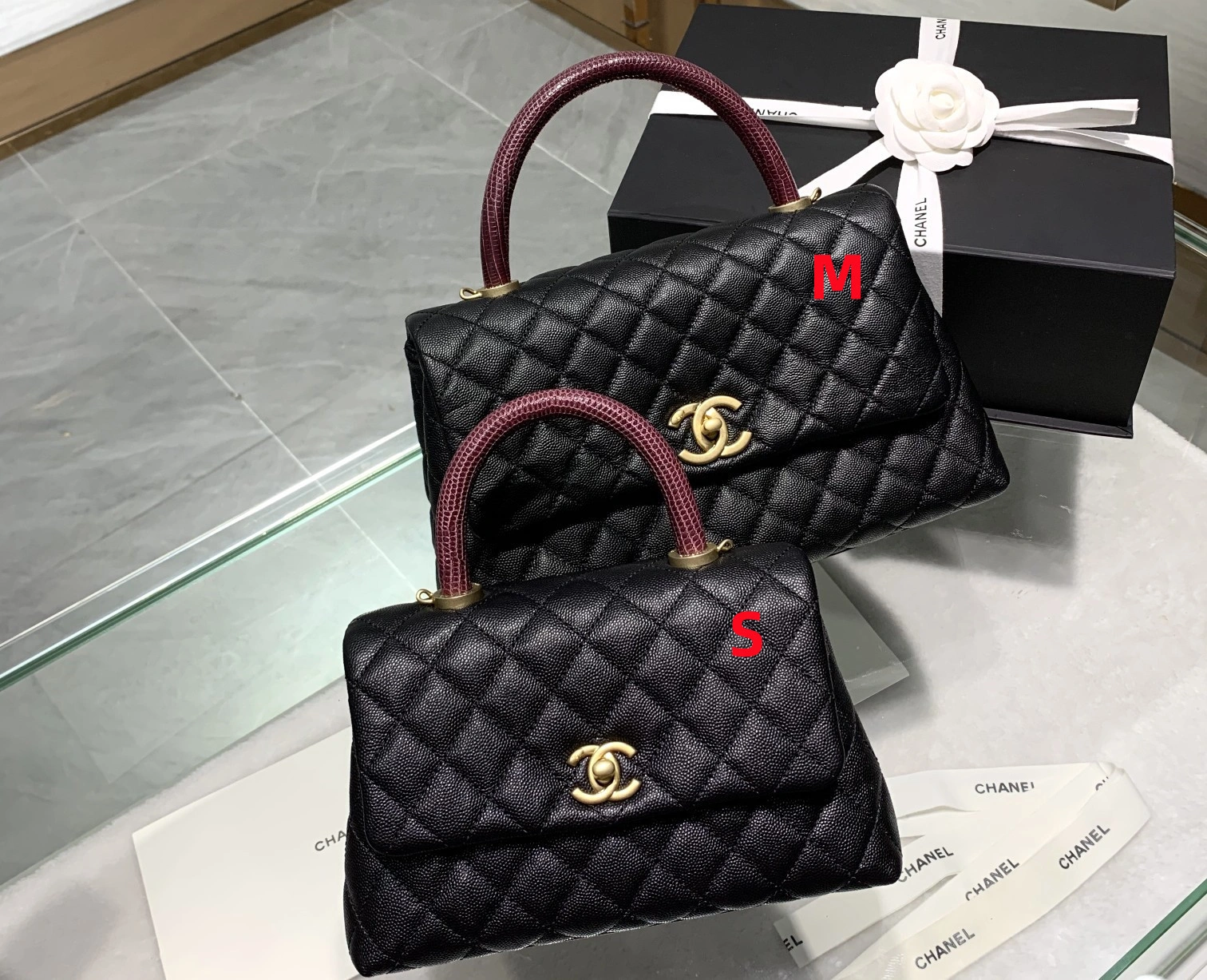 Custombag-- A92990-B05068-94305 coco handle high quality version item：C-B803D0771