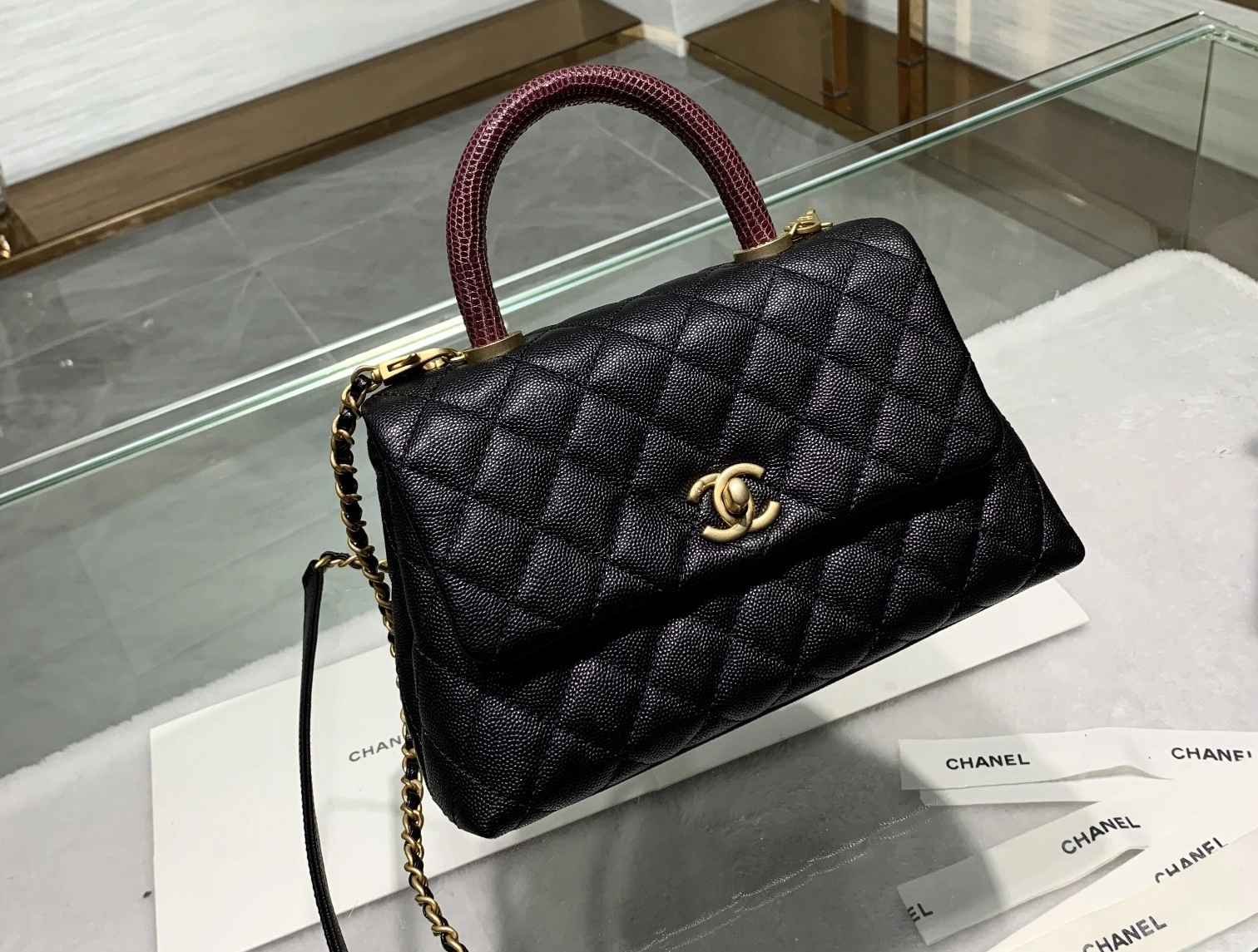 Custombag-- A92990-B05068-94305 coco handle high quality version item：C-B803D0771