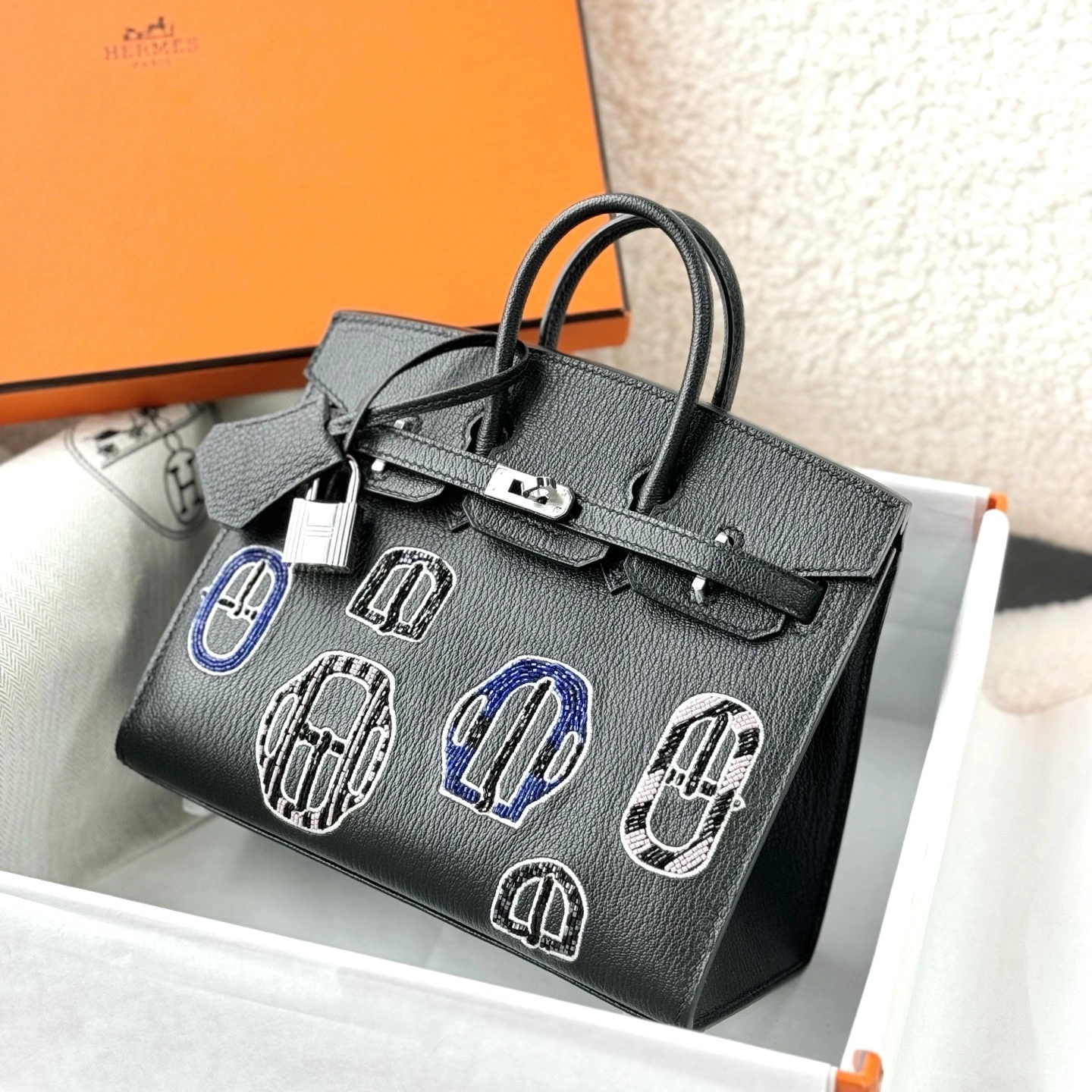 Custombag-- H5r75s H085334CKAB high quality version goatskin item:F-B177A2312