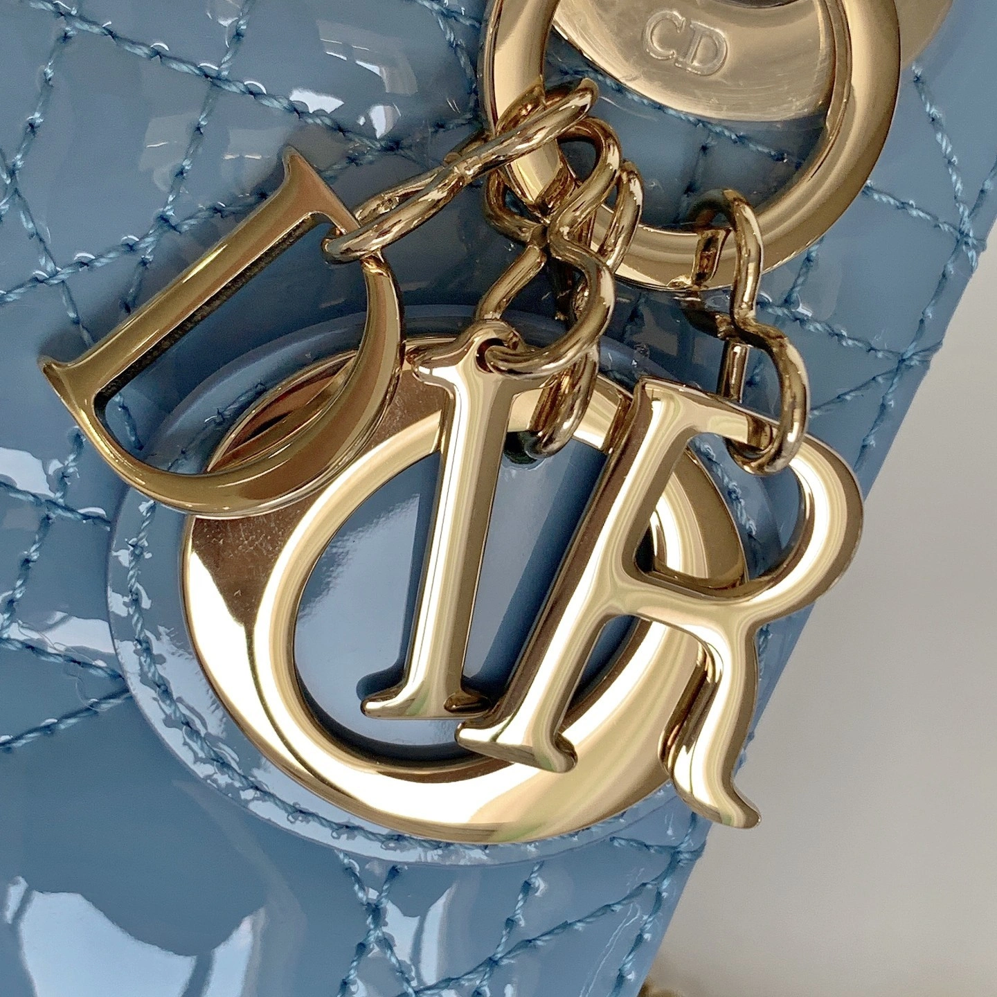 Custombag-- Lady high quality version Ocean blue gold buttons item：C-B803D0766