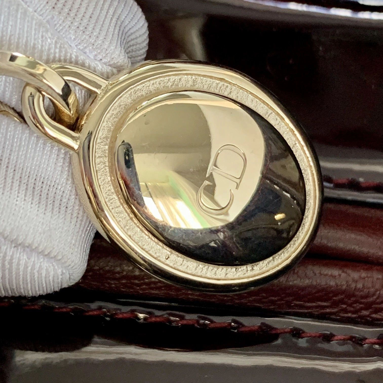 Custombag-- high quality version Cherries color gold buttons item：C-B803D0755