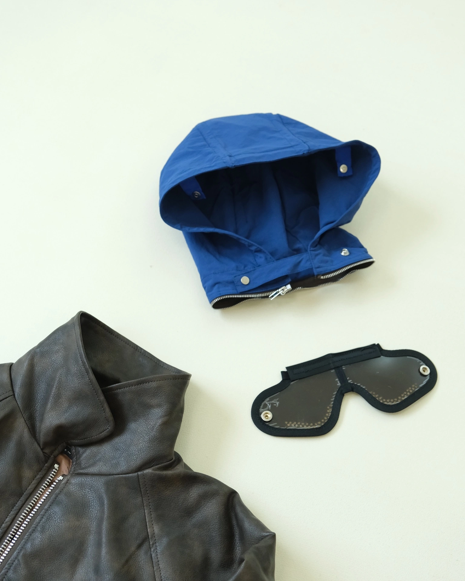 &ACE- S575 × Is8194 WEEK10 LEATHER BOMBER JACKET oversized 2colour item:D-F110I0514-2