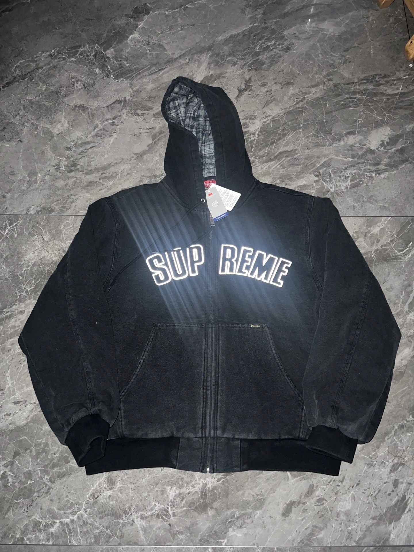 Gemini-- S575 FW25 WEEK1 Reflective Arc Hooded Work Jacket embroidery YKK 2colour item:E-F110K2114-2F