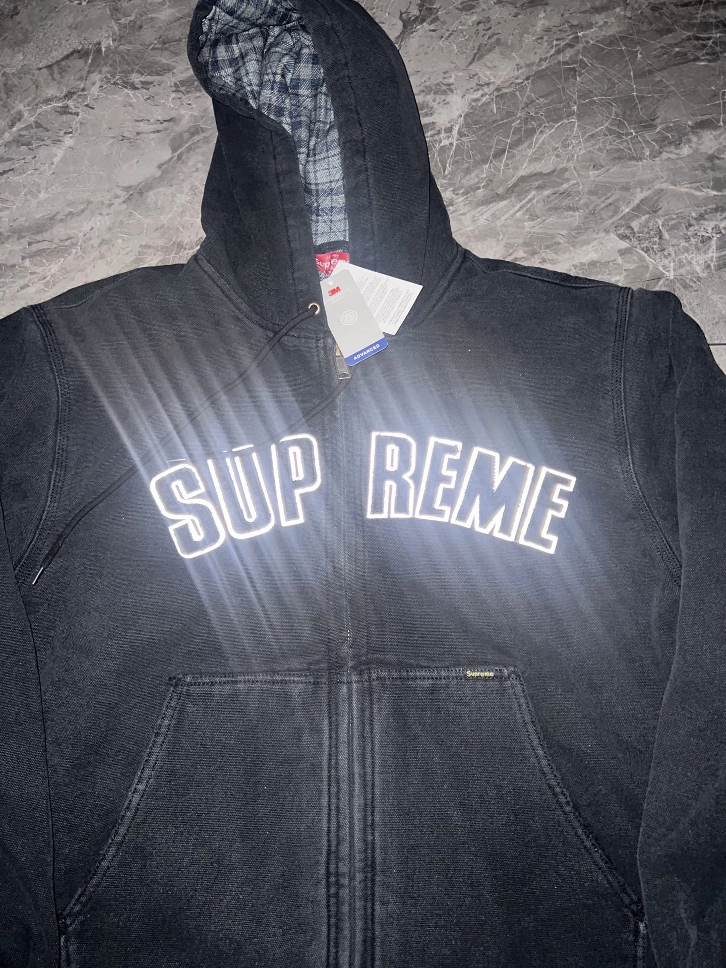 Gemini-- S575 FW25 WEEK1 Reflective Arc Hooded Work Jacket embroidery YKK 2colour item:E-F110K2114-2F