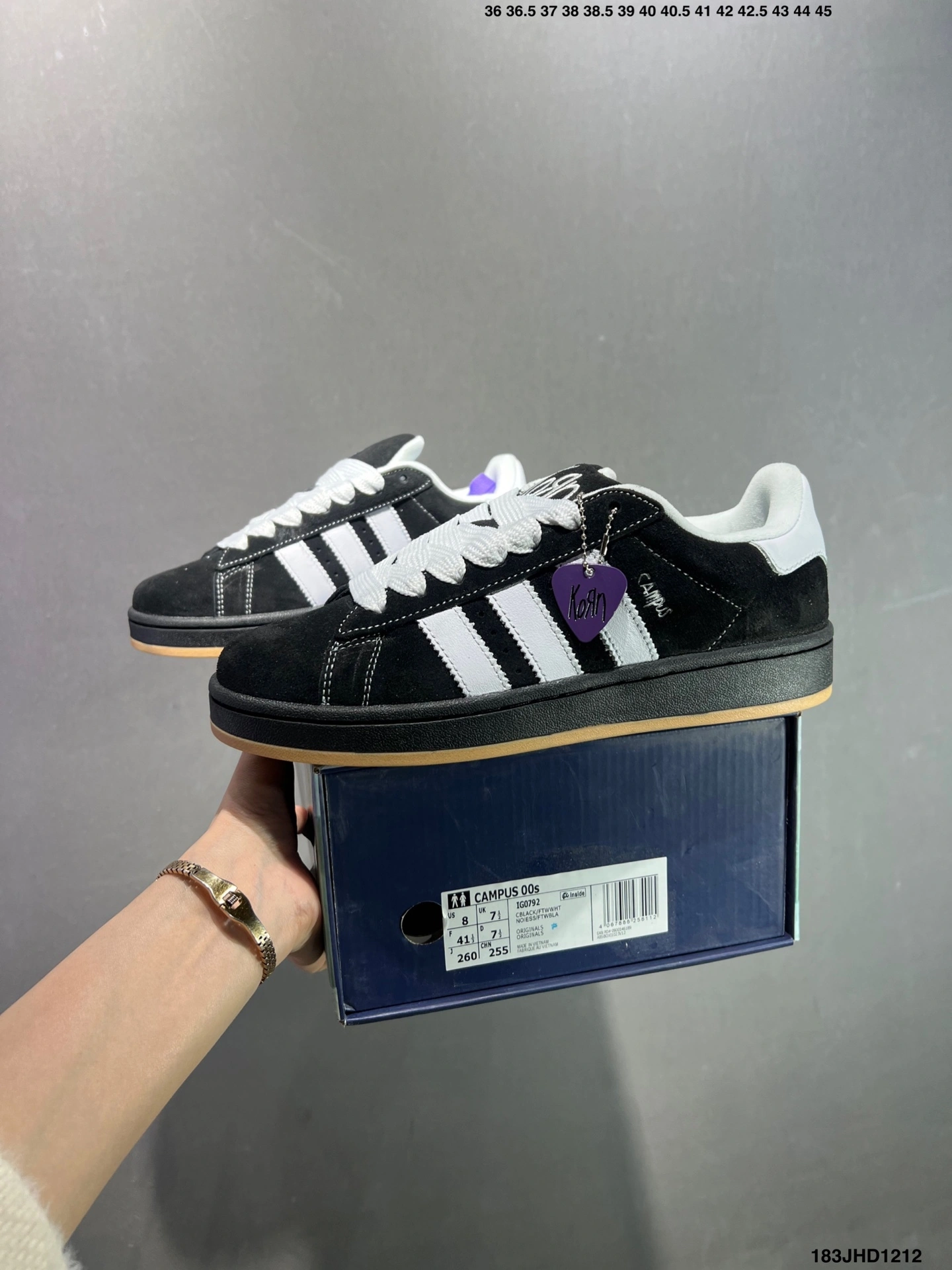 Flying pig-- 14i41s IG0792 Korn x Originals Campus 00s”Black“ item: E-X000L2432B