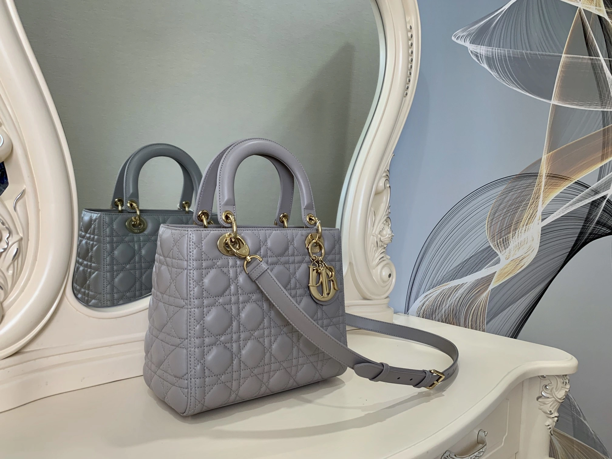 Custombag-- M0565ONGE-M47G high quality version The elephant grey suede gold buckle item：C-B803D0752