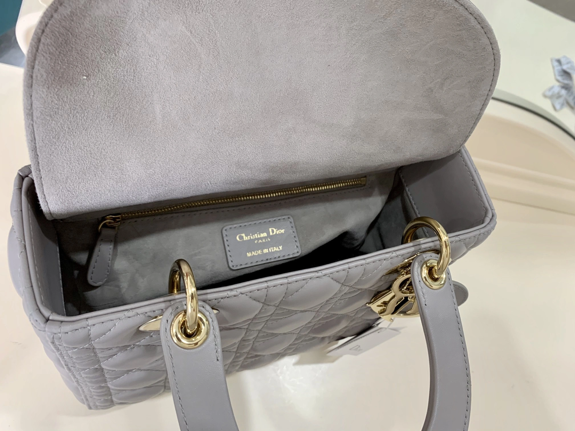 Custombag-- M0565ONGE-M47G high quality version The elephant grey suede gold buckle item：C-B803D0752