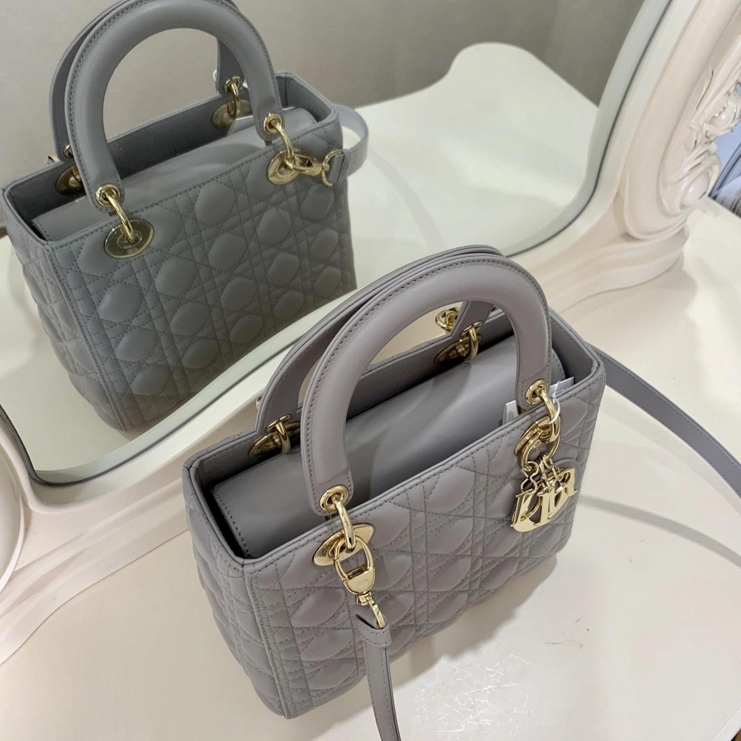 Custombag-- M0565ONGE-M47G high quality version The elephant grey suede gold buckle item：C-B803D0752