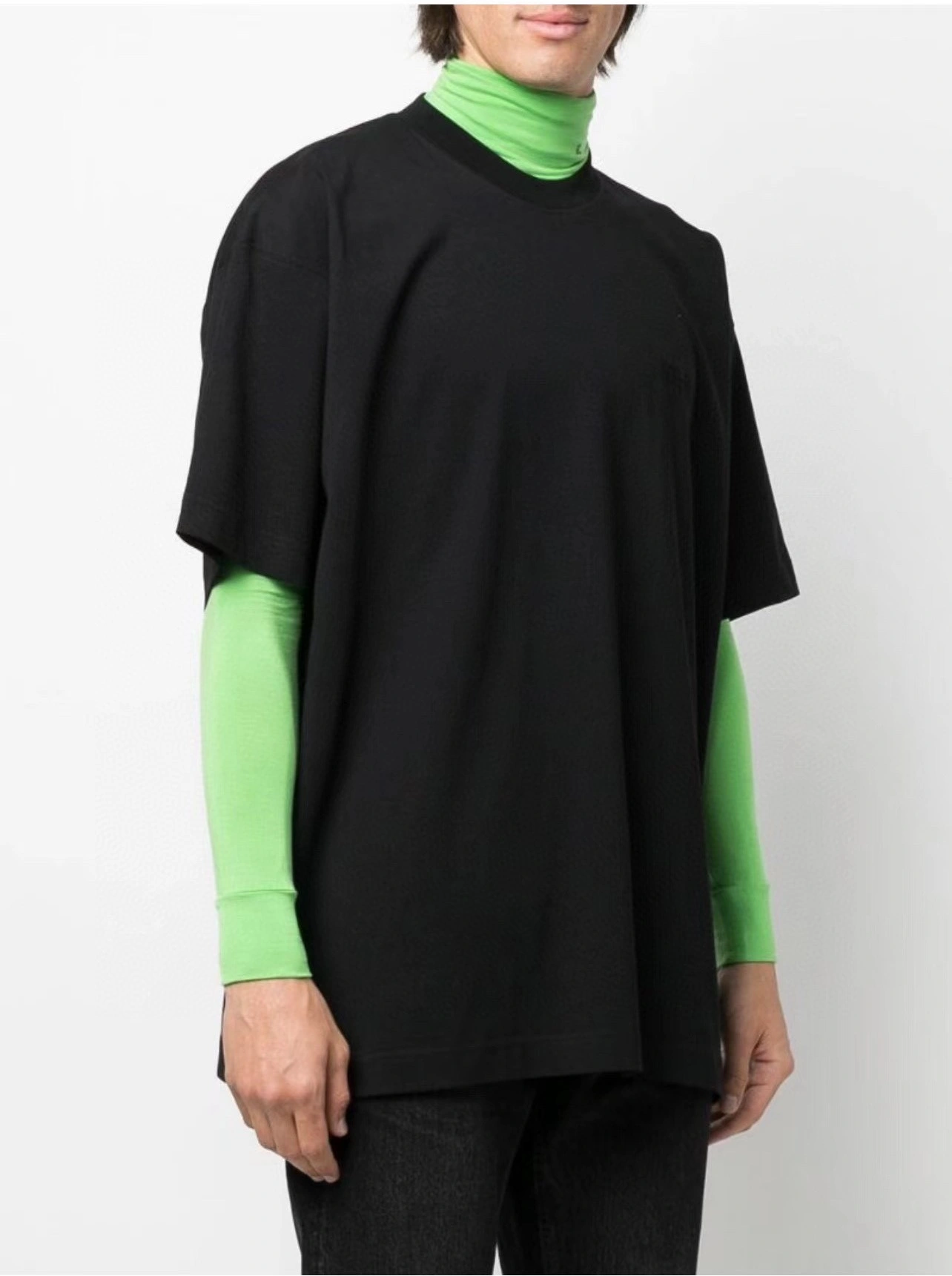 Gemini----- 23ss embroider logo Oversized 2colour item:C-F021C1212-2