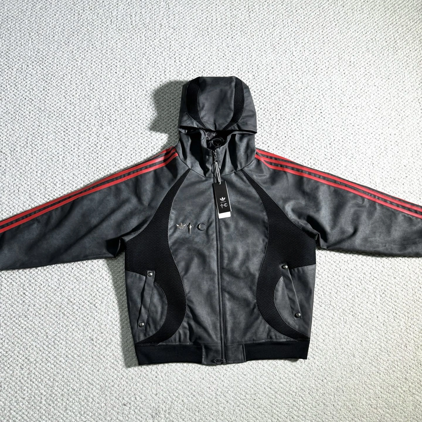 Gemini -- 14i41s adidas Originals x THUG CLUB GALI TG LTHR JKT item:E-F110L1838F
