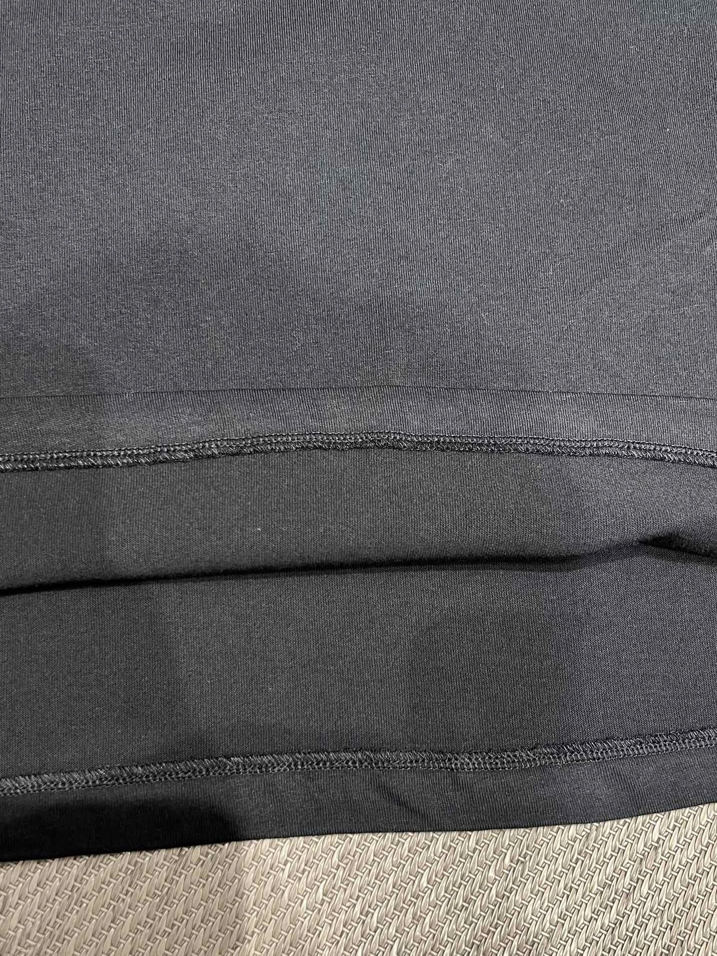 Gemini -- 3hro75 Long Sleeve Pocket Tee in Black embroidery item:E-F140L1915H