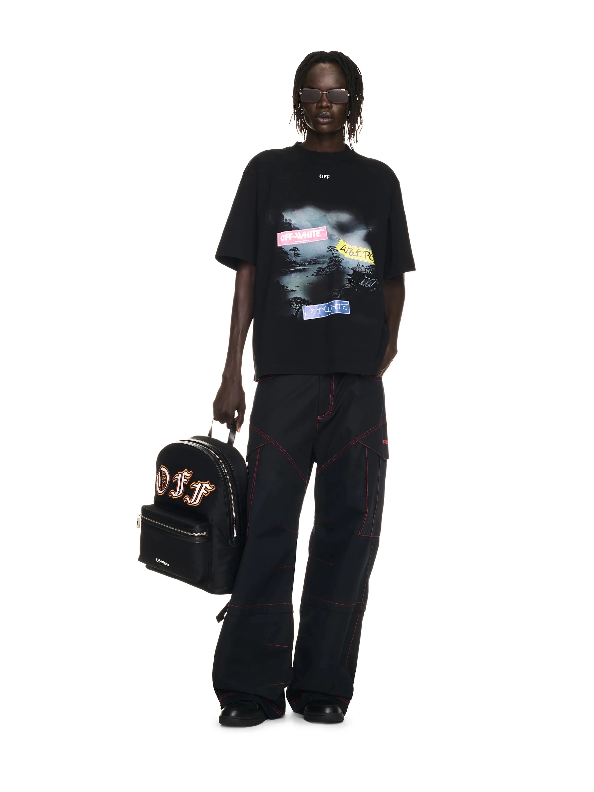 Gemini -- Off Whit5 oversized 2Colour item:E-F477M0505-2F