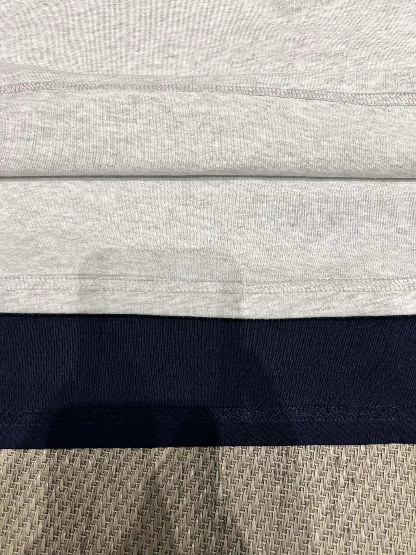 Gemini-- 1395 Embroidered Bow Logo T-Shirt Cotton 2colour item:E-F140L2724-2H