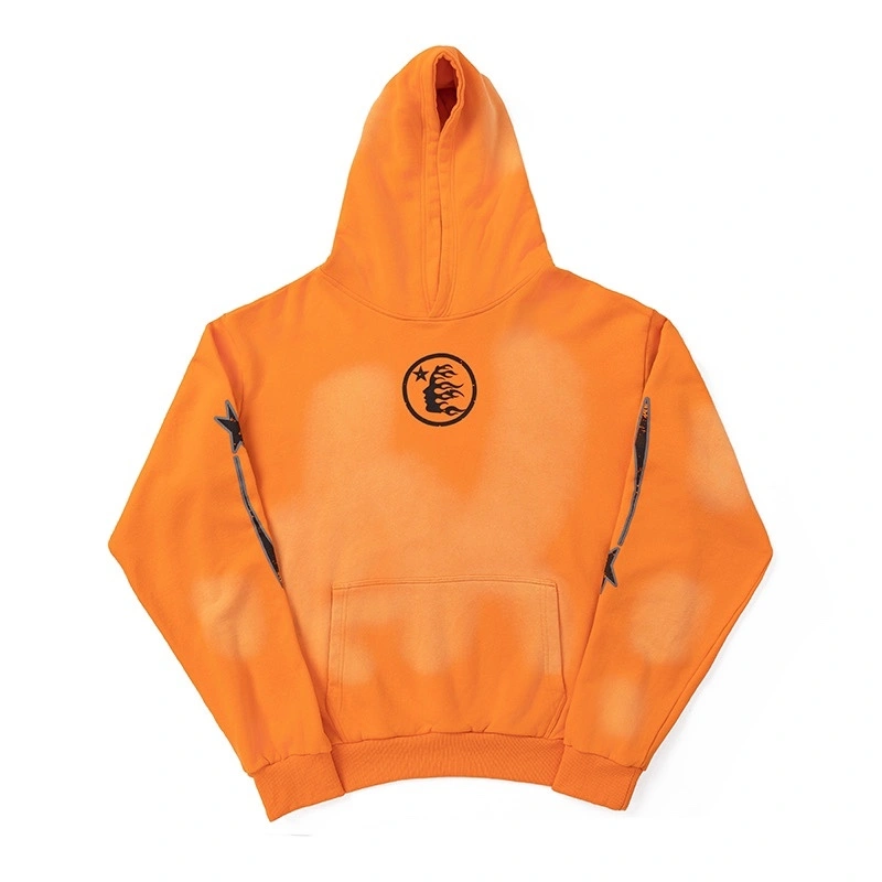 &Gemini-- H588st1r Fire Orange Hoodie pants item:E-F377B1867