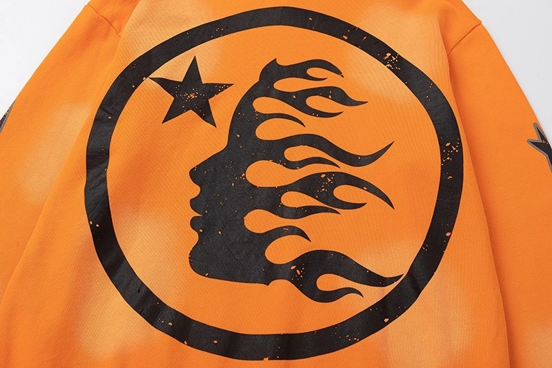 &Gemini-- H588st1r Fire Orange Hoodie pants item:E-F377B1867