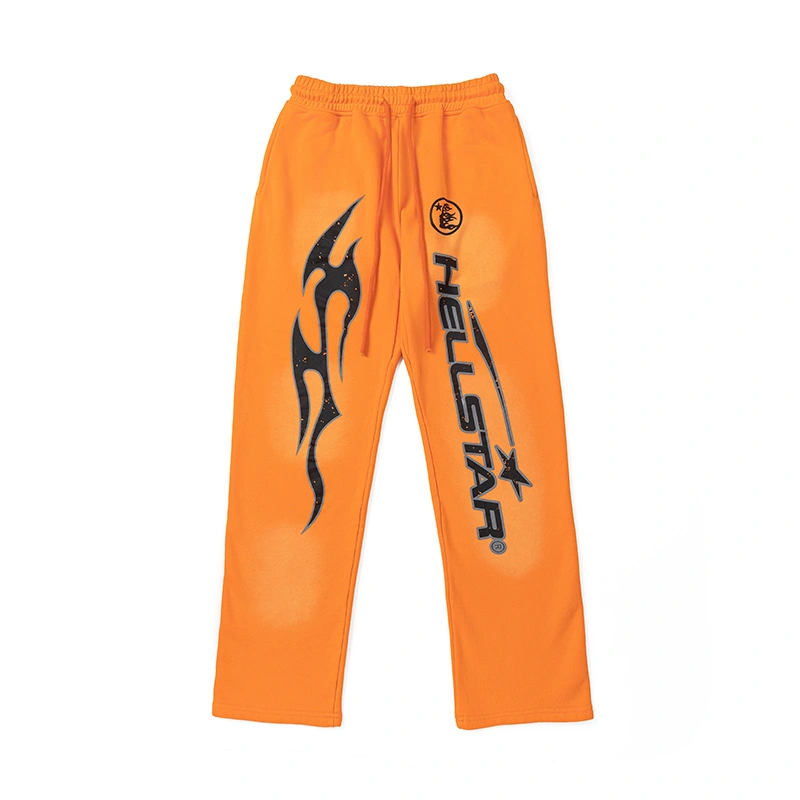 &Gemini-- H588st1r Studios Fire Orange Hoodie pants 2colour item:E-F377B1868-2