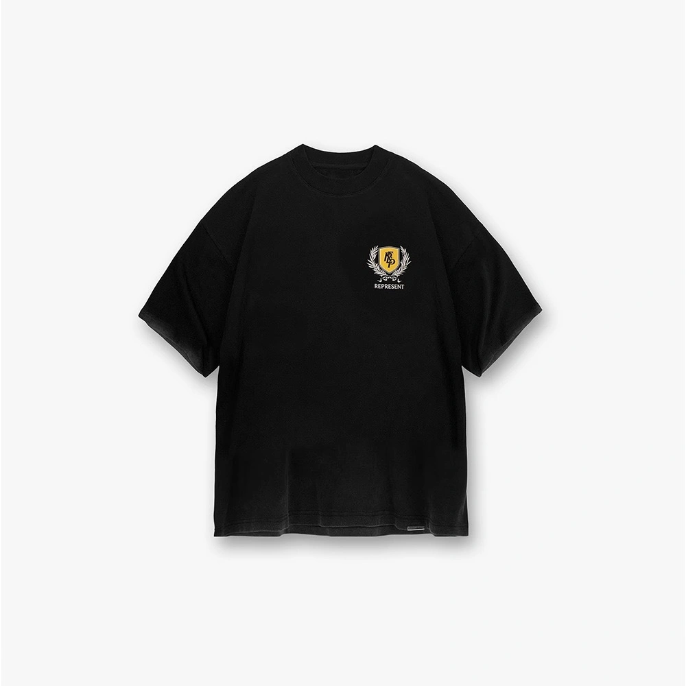Gemini-- R5pr5s59t Crest T-Shirt NEW VINTAGE oversized 2colour item:E-F402E1514-2