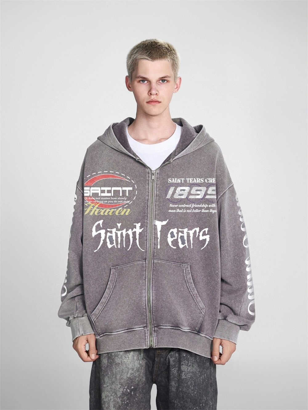 Gemini-- S1i9t tears vintage 2colour item:D-F442J2503-2