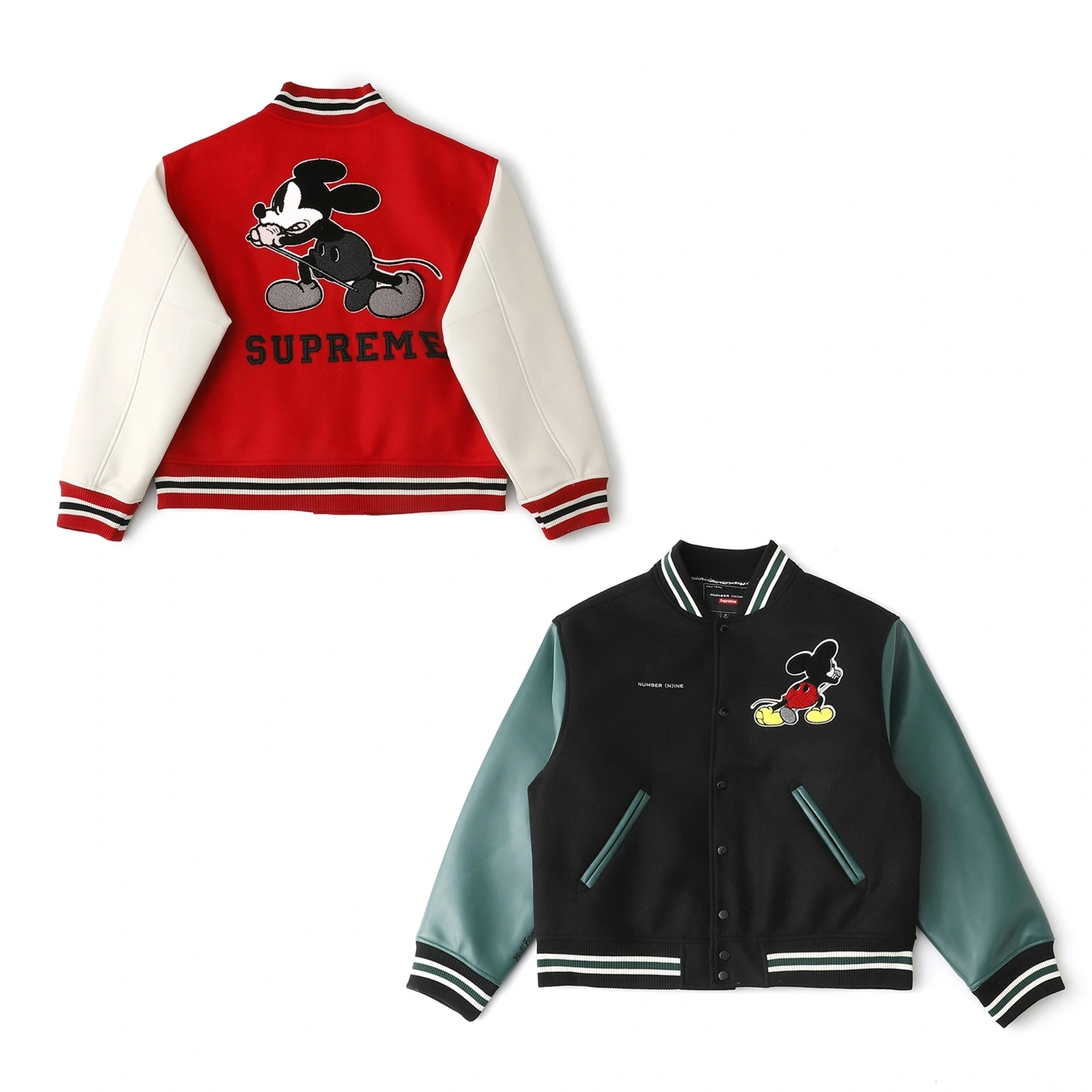 Gemini-- S575 Supreme x NUMBER FW25 Varsity Jacket 2colour item:E-F125L1115-2F