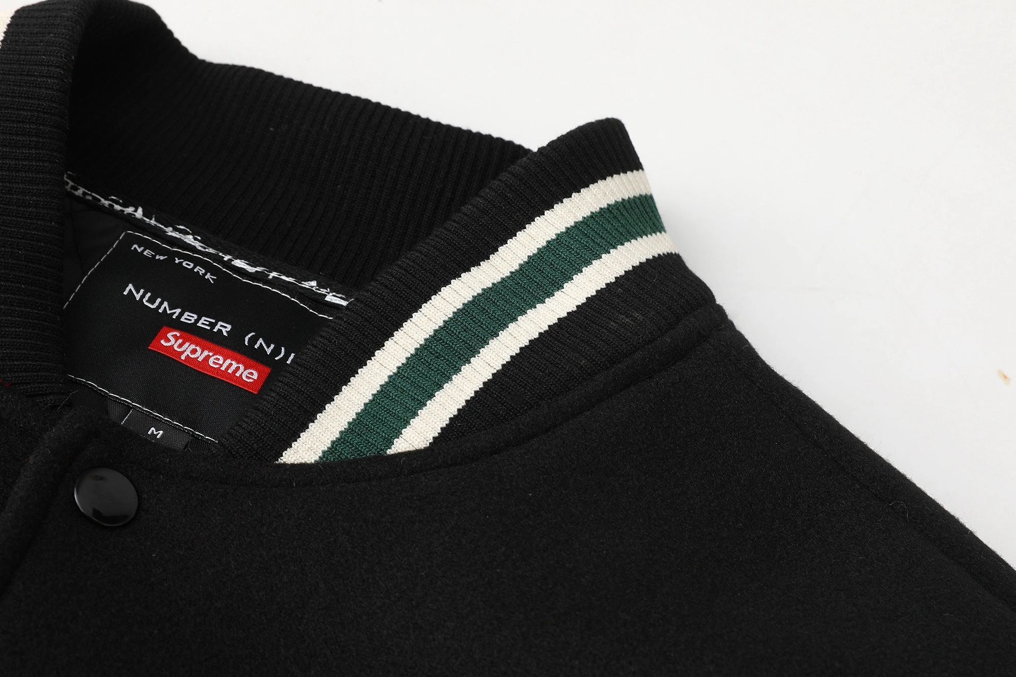 Gemini-- S575 Supreme x NUMBER FW25 Varsity Jacket 2colour item:E-F125L1115-2F