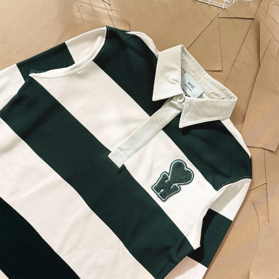 Gemini- 17I Ami Paris 25 POLO embroidery oversize item:E-F524I1916