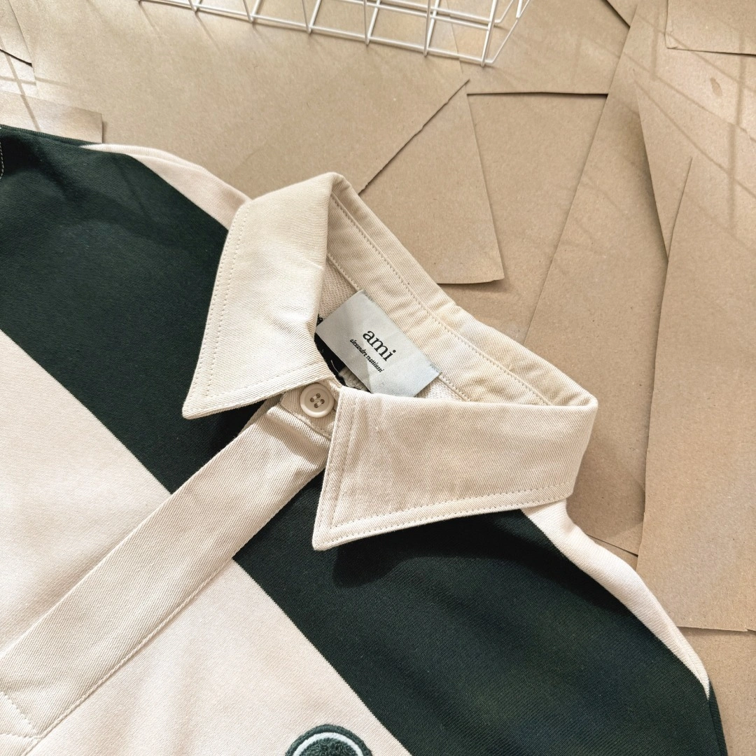 Gemini- 17I Ami Paris 25 POLO embroidery oversize item:E-F524I1916