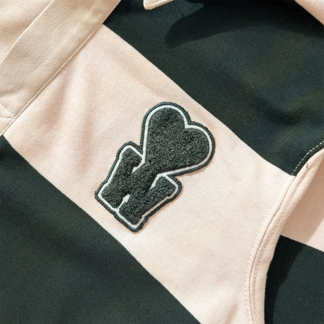 Gemini- 17I Ami Paris 25 POLO embroidery oversize item:E-F524I1916