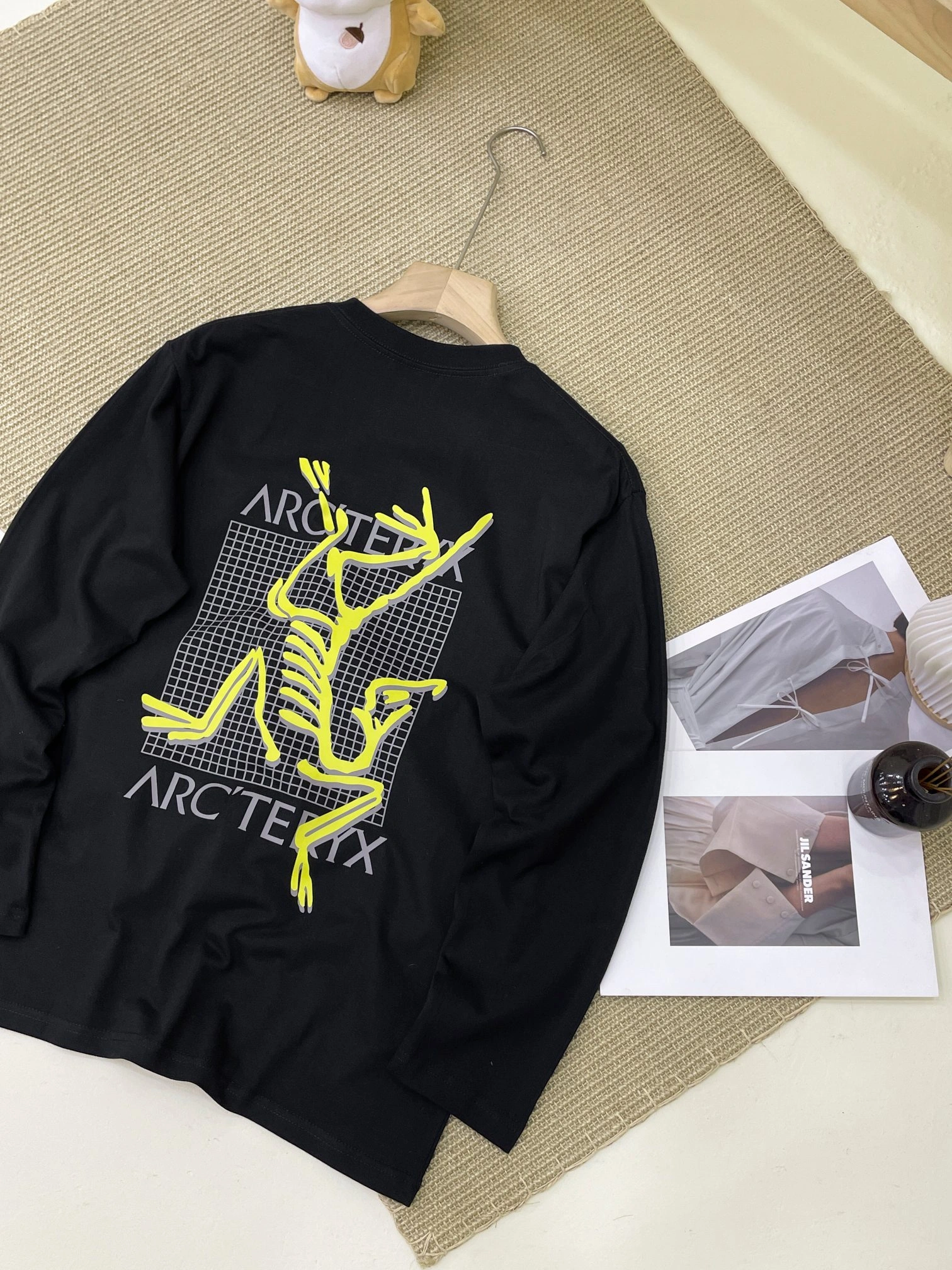 Gemini- 1r3t5ryx Bird Multi Word LS TEE oversized 2Colour item:D-F157J4607-2