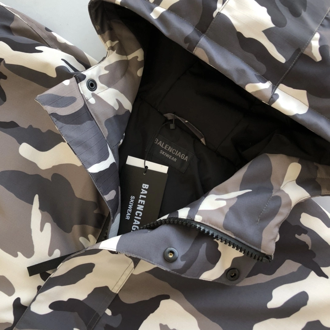 Gemini- 218593i16 Camo Ski Parka cotton nylon oversized item:E-F480A0504