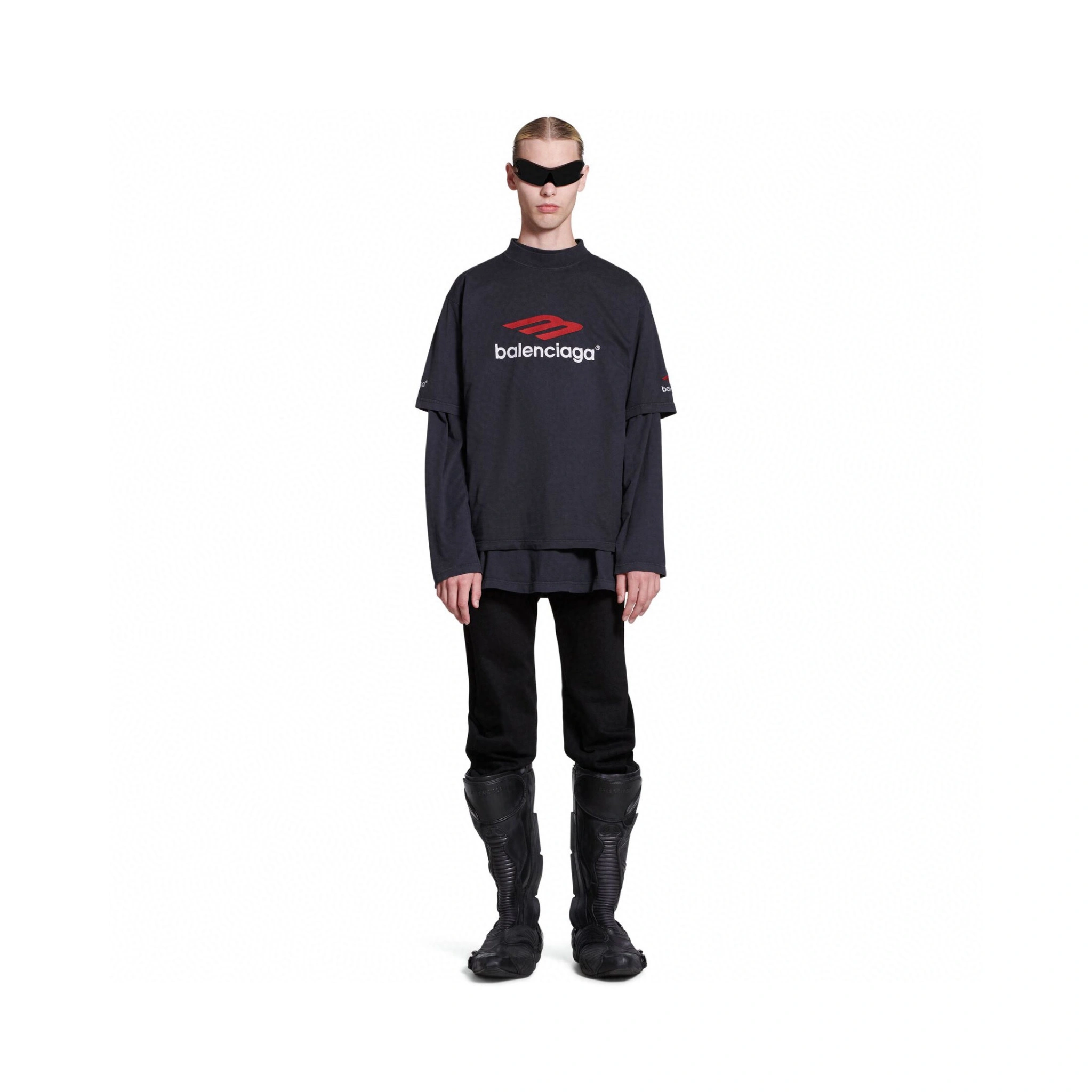 Gemini- 218593i16 embroidery T shirt oversized 2Colour item:D-FL29H0150-2