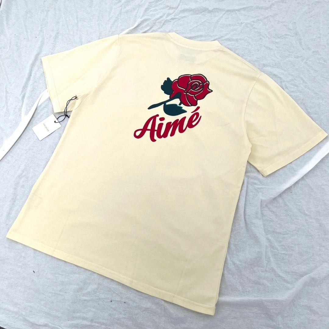 &&Gemini- Aime Leon Dore Rose Graphic Tee Pristine Cotton item:D-F523K9901H