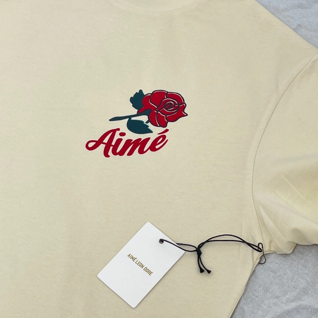 &&Gemini- Aime Leon Dore Rose Graphic Tee Pristine Cotton item:D-F523K9901H