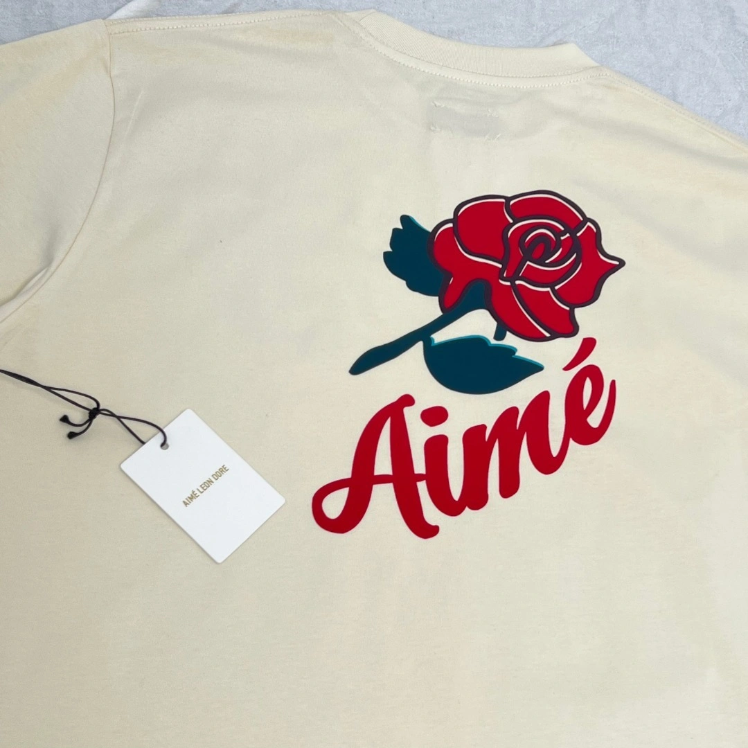 &&Gemini- Aime Leon Dore Rose Graphic Tee Pristine Cotton item:D-F523K9901H