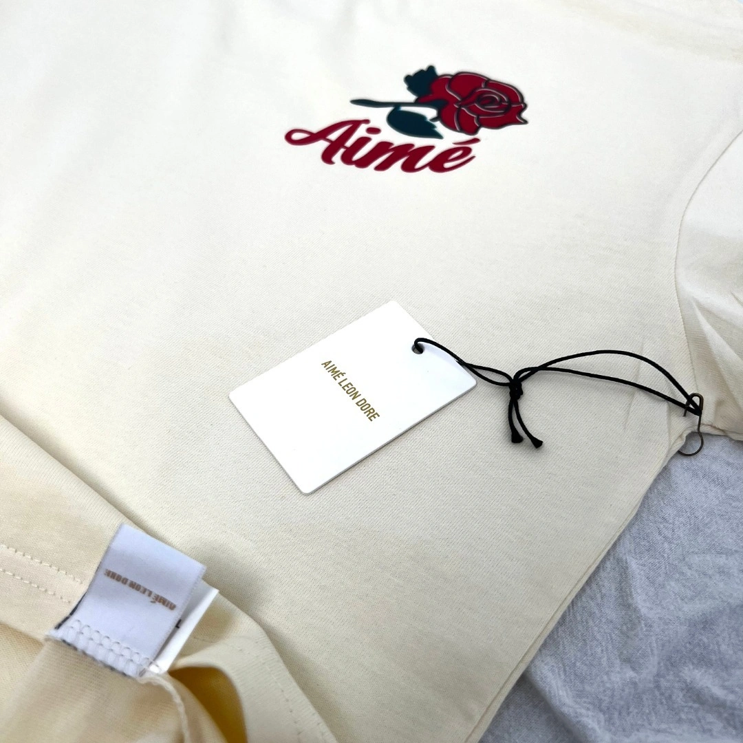 &&Gemini- Aime Leon Dore Rose Graphic Tee Pristine Cotton item:D-F523K9901H