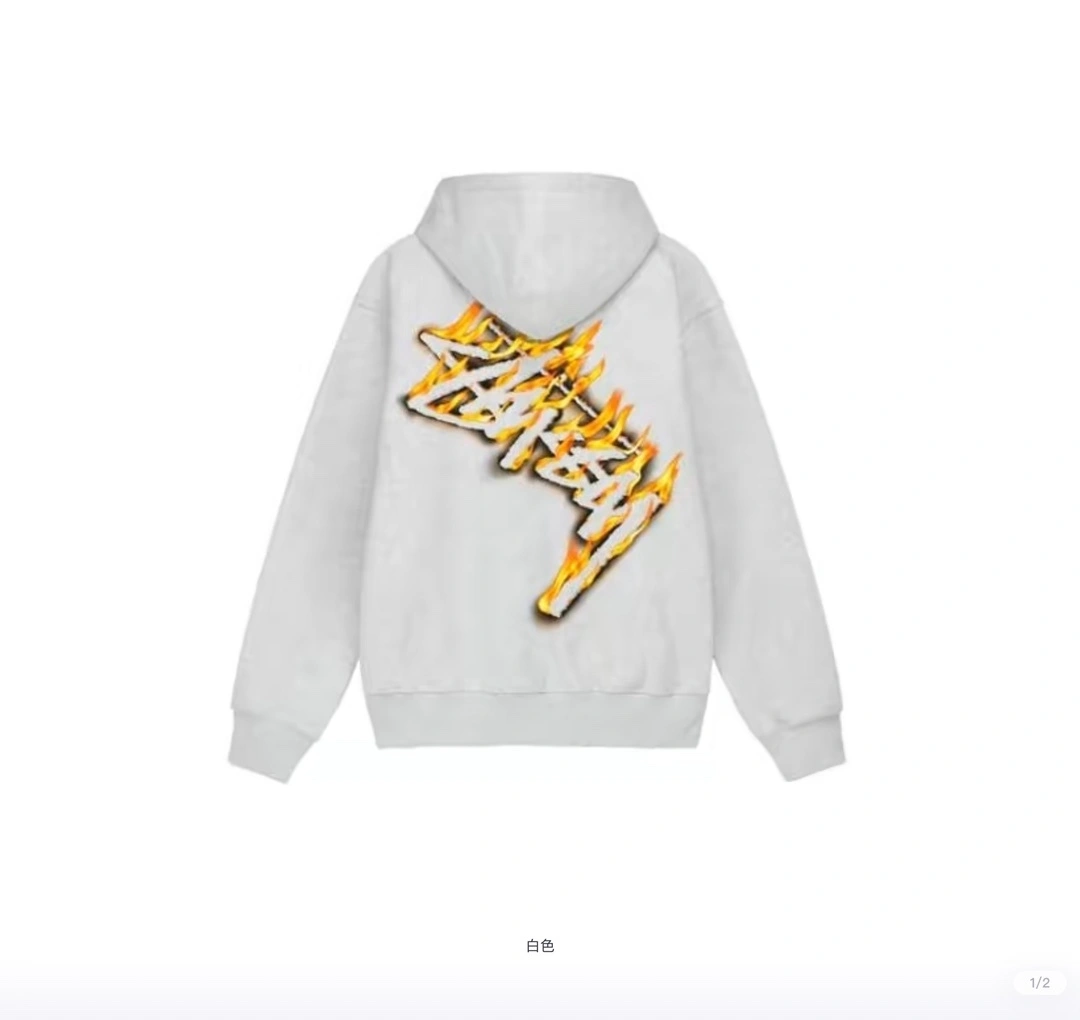 &Gemini- Burning Stock Zip Hoodie logo 2Colour item:C-F402J1844-2