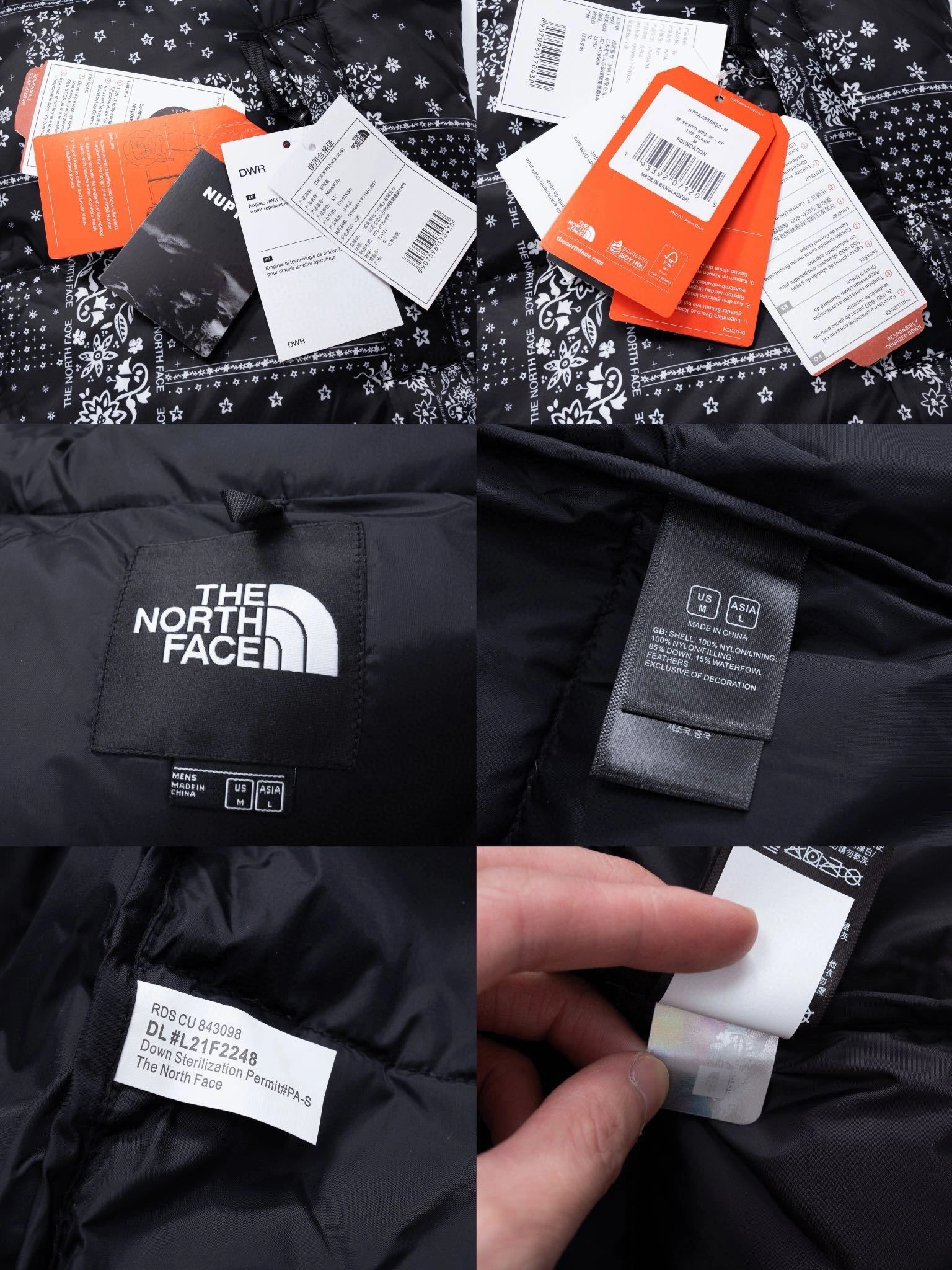 Gemini- F135 Retro Nuptse embroideryLogo Down Jacket 2Colour item:D-F110J5853-2