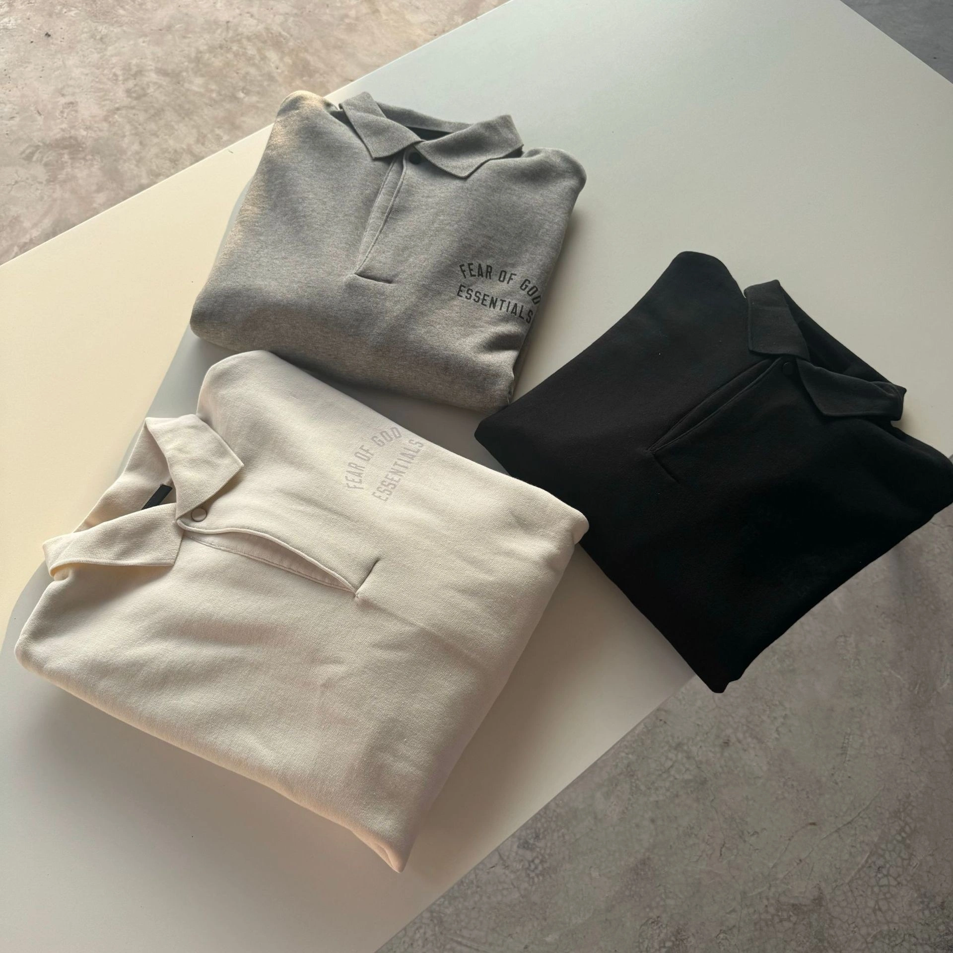 Gemini- FO6 5ss59 Fleece-lined POLO oversized 3colour item:E-FL00I0205-3