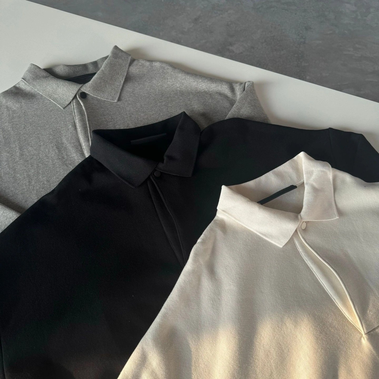 Gemini- FO6 5ss59 Fleece-lined POLO oversized 3colour item:E-FL00I0205-3