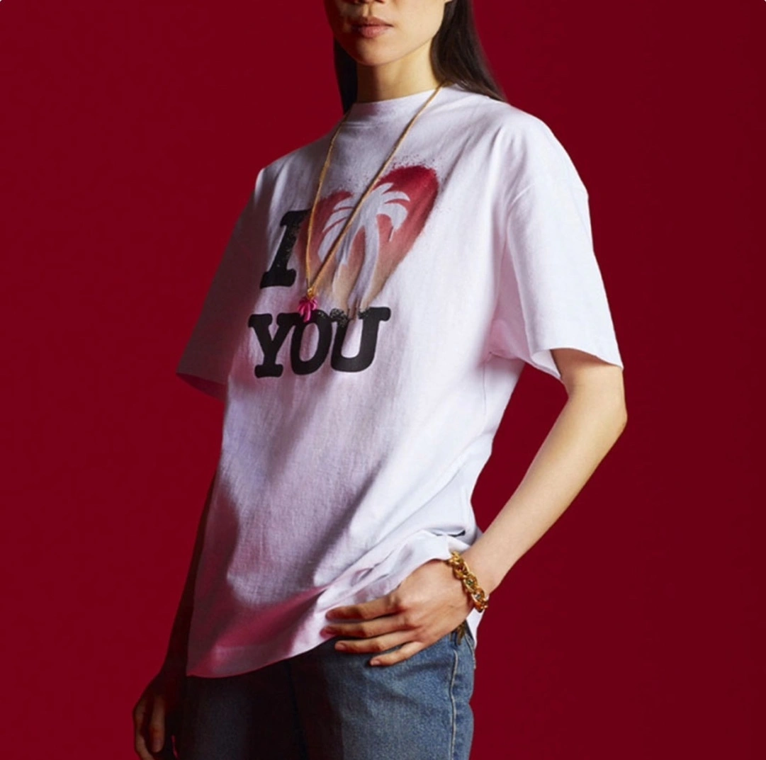 Gemini- I love you cotton oversized 2Colour item:C-FL10H1346-2