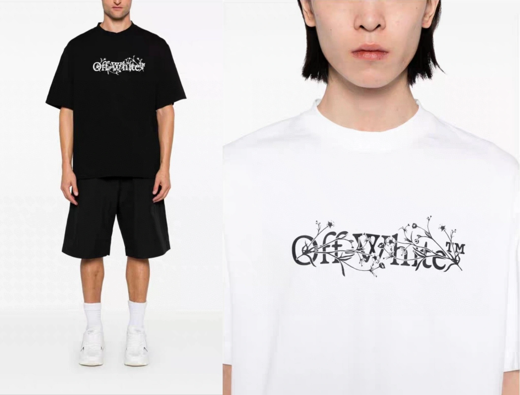 Gemini- Off Whit5 T shirt 2Colour item:E-FL29E1509-2