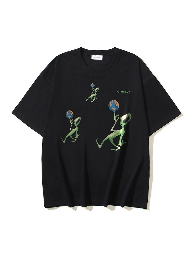 Gemini- Off Whit5 T shirt big cutting 2colour item:E-FL29H3022-2